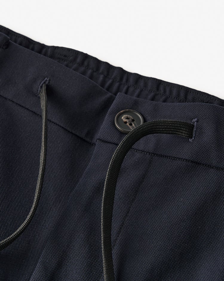 超伸縮T800ジャージ楽スラックス・ワンタック 詳細画像 ネイビー 3