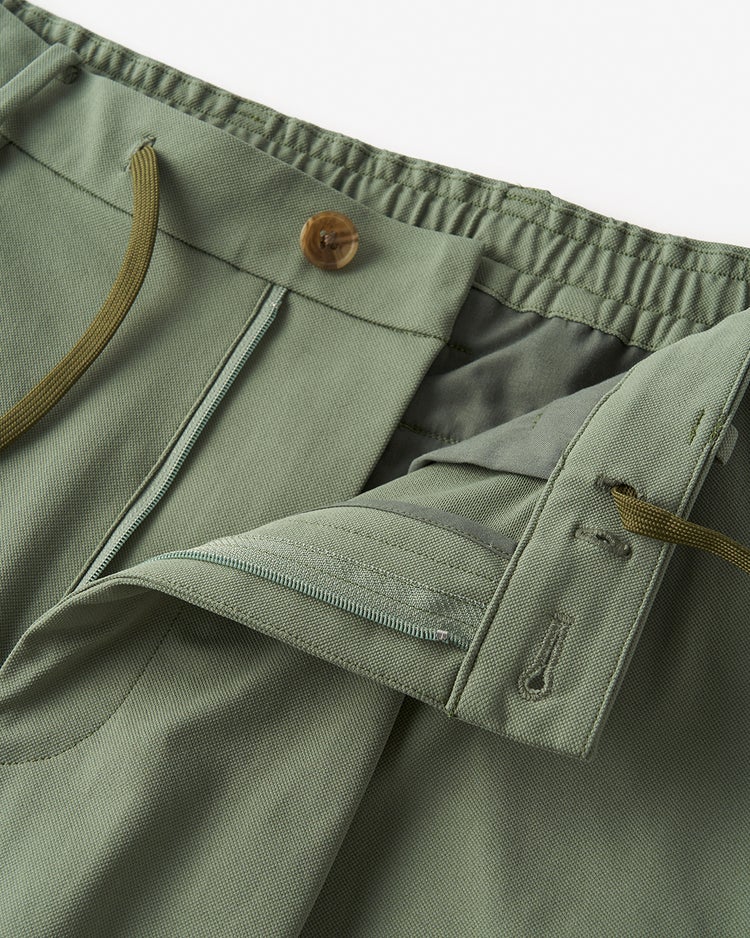 超伸縮T800ジャージ楽スラックス・ワンタック 詳細画像 セージ 3