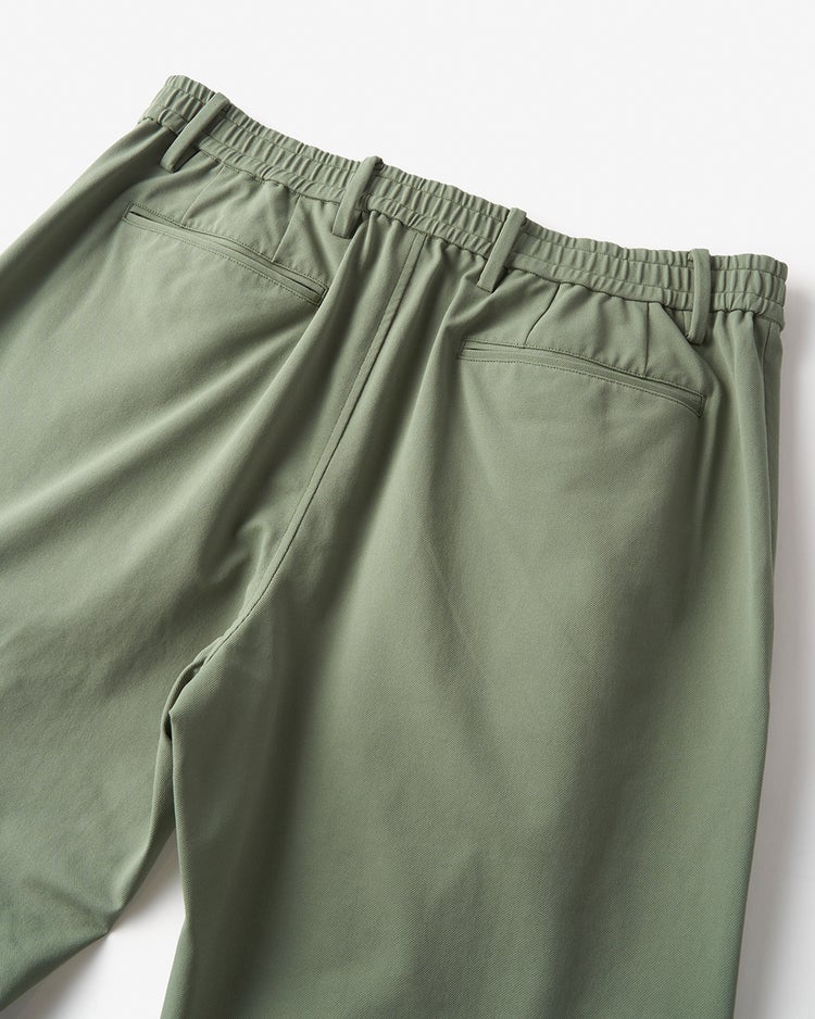 超伸縮T800ジャージ楽スラックス・ワンタック 詳細画像 セージ 5