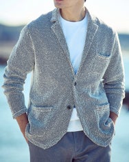 和紙ブレンド羽織りジャケット