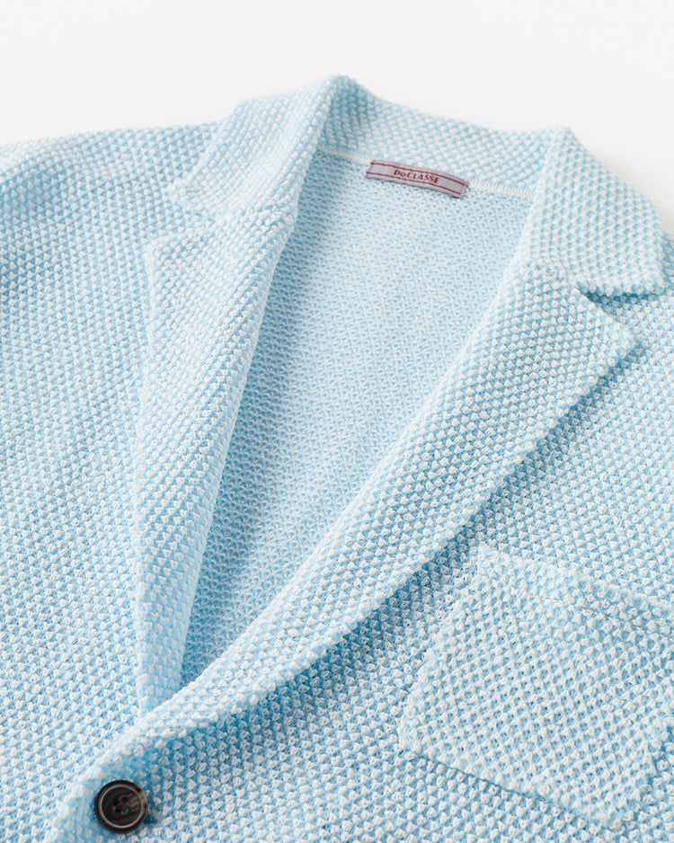 和紙ブレンド羽織りジャケット 詳細画像 アイスブルー 2