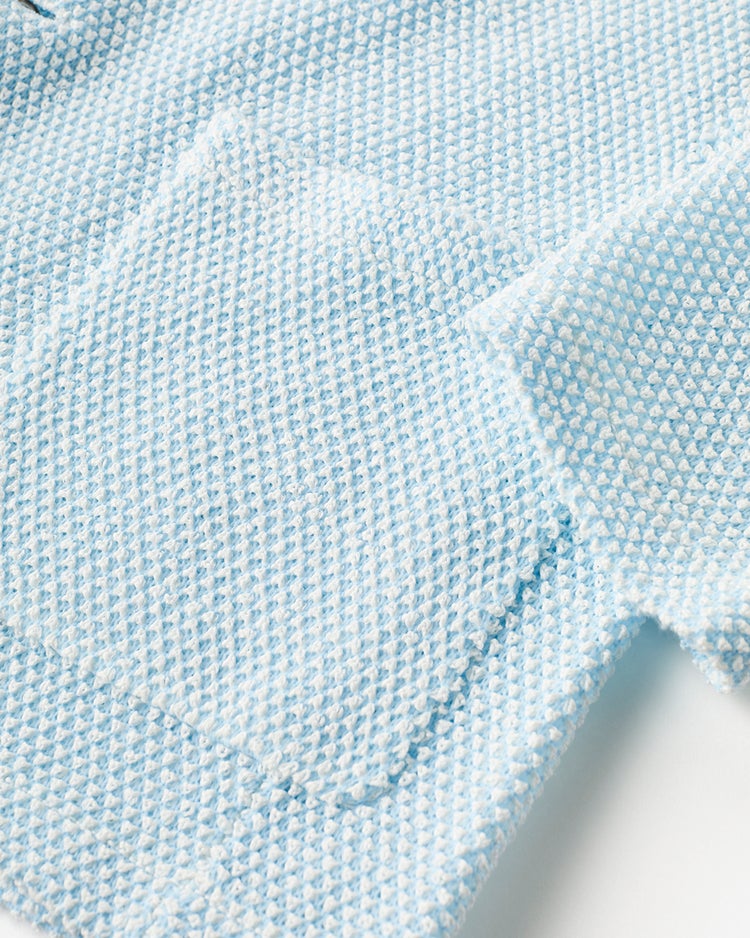 和紙ブレンド羽織りジャケット 詳細画像 アイスブルー 4