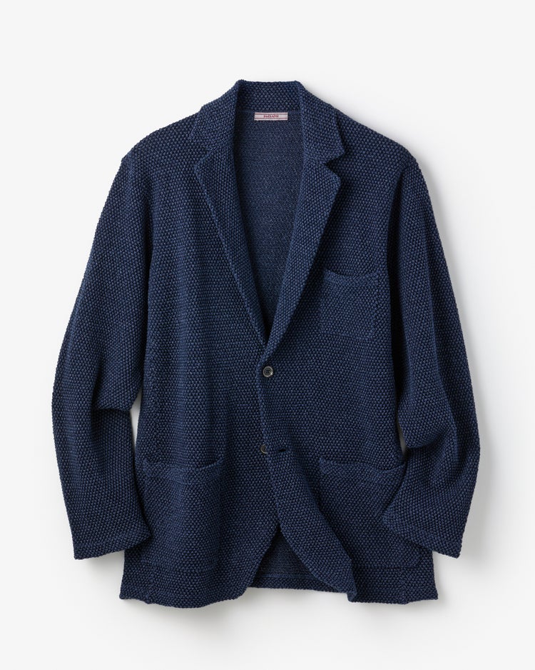 和紙ブレンド羽織りジャケット 詳細画像 ダークインディゴ 1
