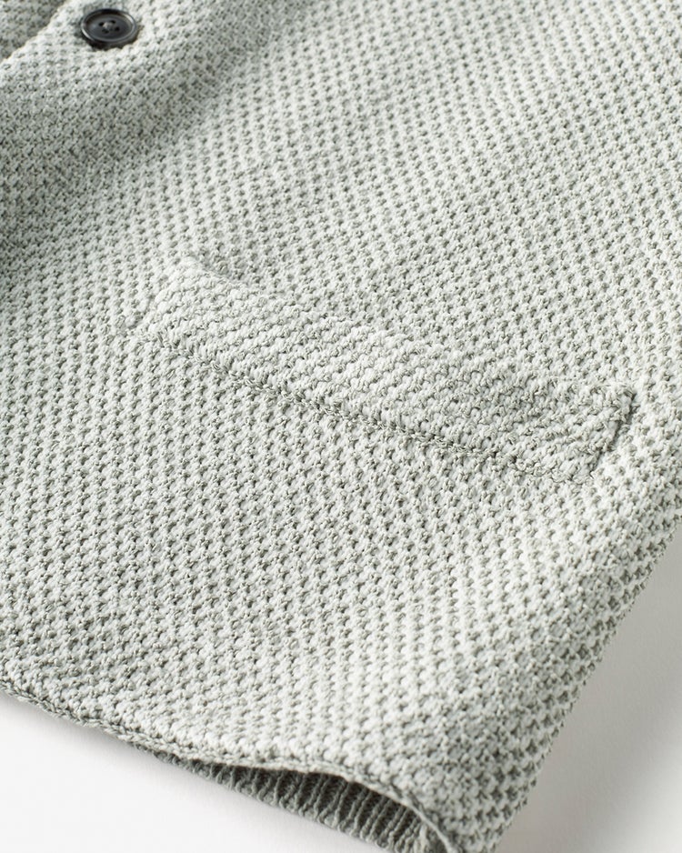 和紙ブレンド心地いいニットジレ 詳細画像 ライトグレー 3