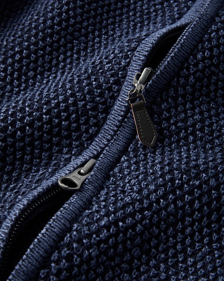 和紙ブレンドさらり爽快パーカ 詳細画像 ダークインディゴ 3