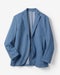 デニム風柔らか高伸縮ジャージジャケット 詳細画像