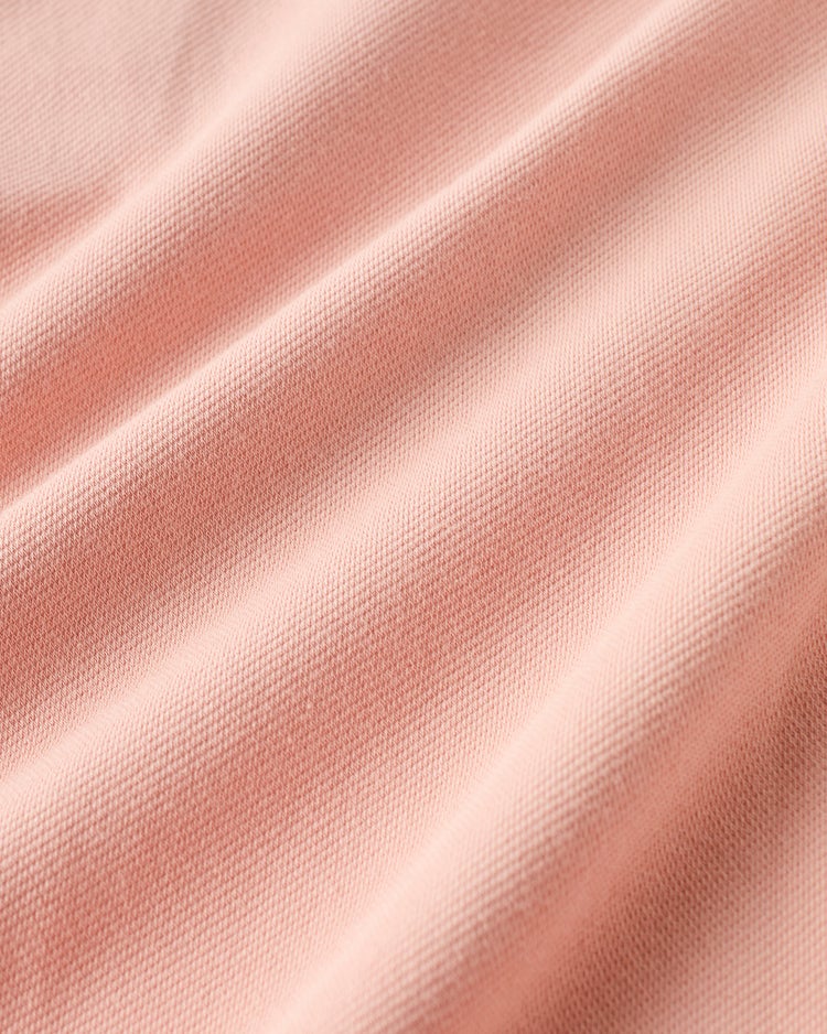 重ね着風・高伸縮ジャージハーフジップ 詳細画像 ライトピンク 2