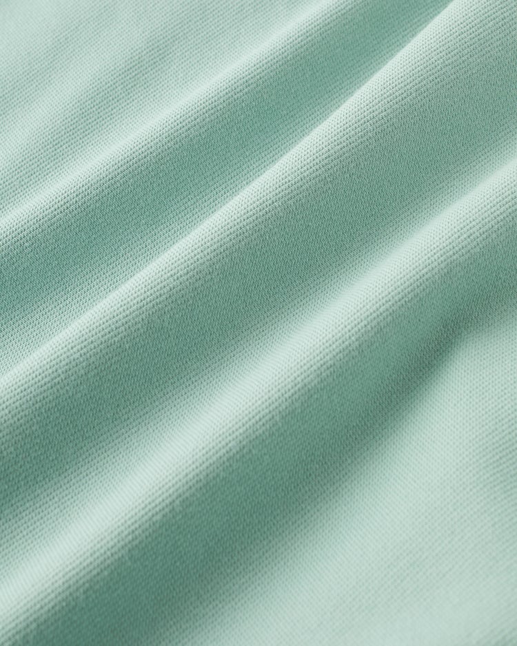 重ね着風・高伸縮ジャージハーフジップ 詳細画像 ミントグリーン 3