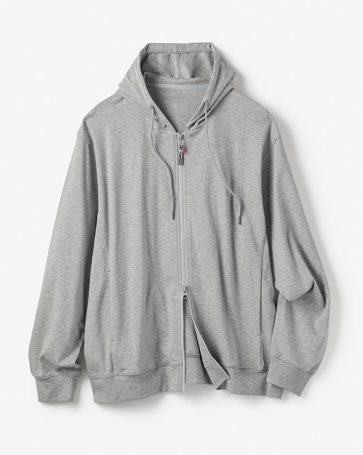 ドゥクラッセT・フルジップフーディ 詳細画像 杢グレー 1