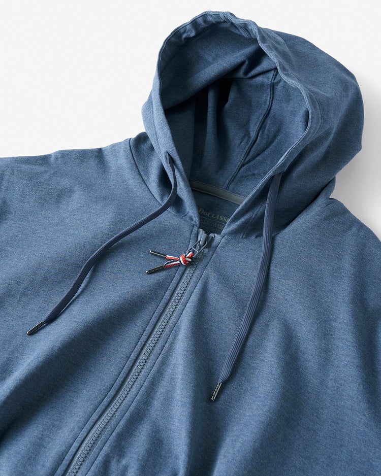 ドゥクラッセT・フルジップフーディ 詳細画像 杢ブルー 2