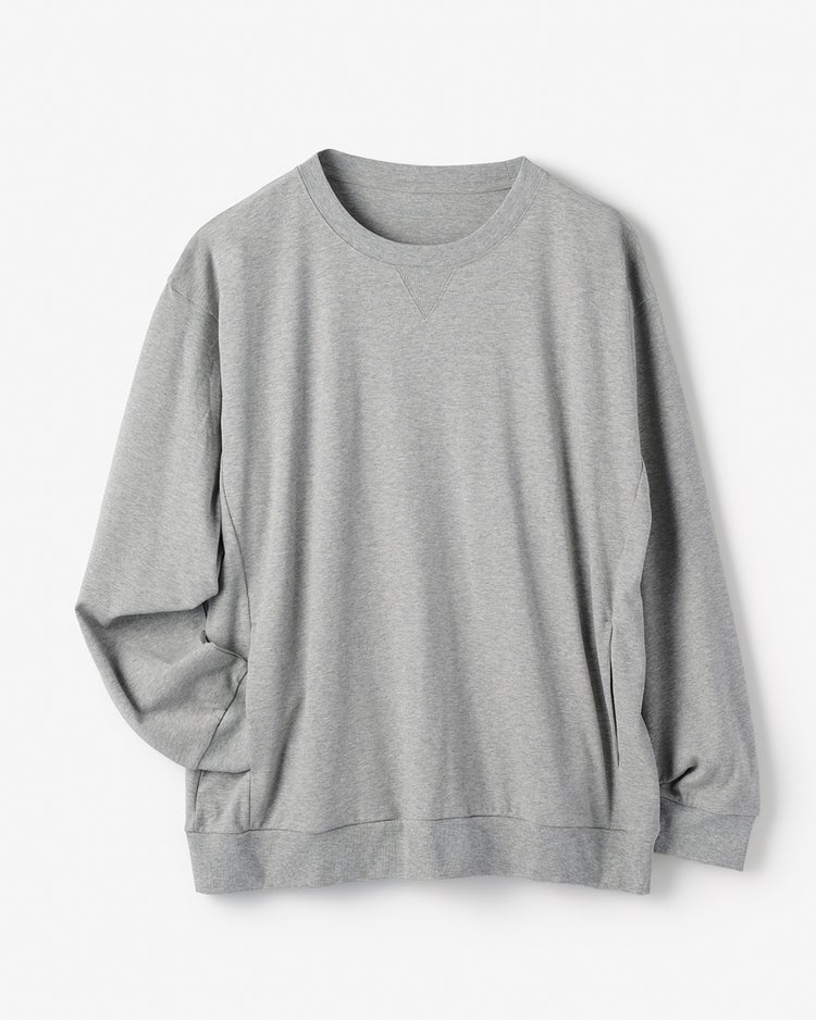 ドゥクラッセT・スウェットシャツ長袖 詳細画像 杢グレー 1
