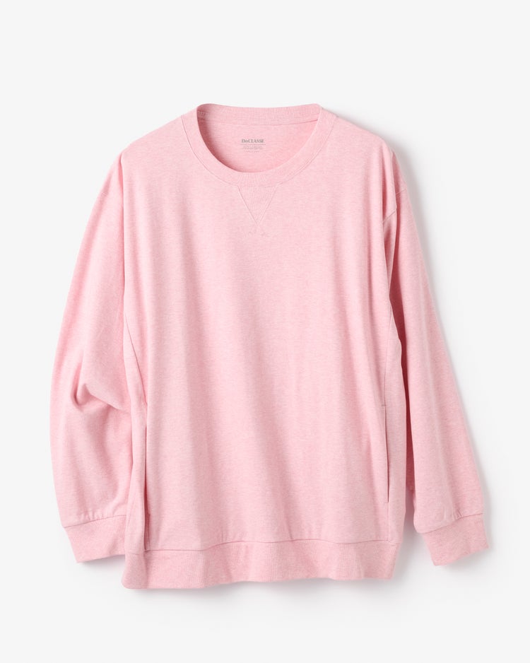 ドゥクラッセT・スウェットシャツ長袖 詳細画像 杢ピンク 1
