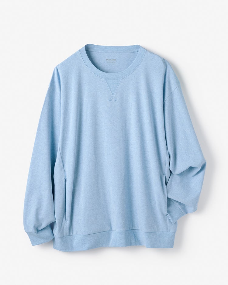 ドゥクラッセT・スウェットシャツ長袖 詳細画像 杢サックス 1