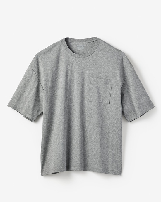 接触冷感・綿100%オーバーサイズT・5分袖