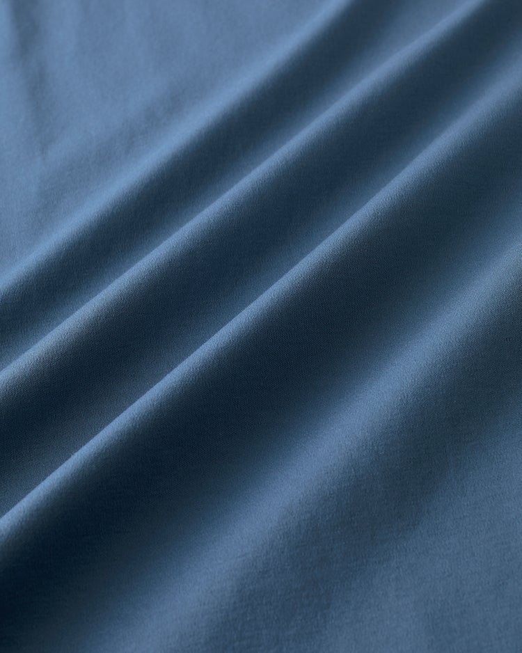 接触冷感・綿100%オーバーサイズポロ・5分袖 詳細画像 ブルーグレー 2