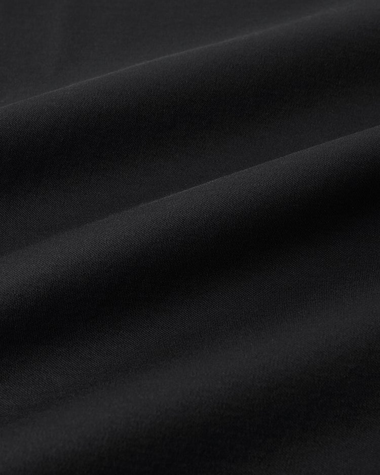 接触冷感・綿100%オーバーサイズポロ・5分袖 詳細画像 ブラック 3
