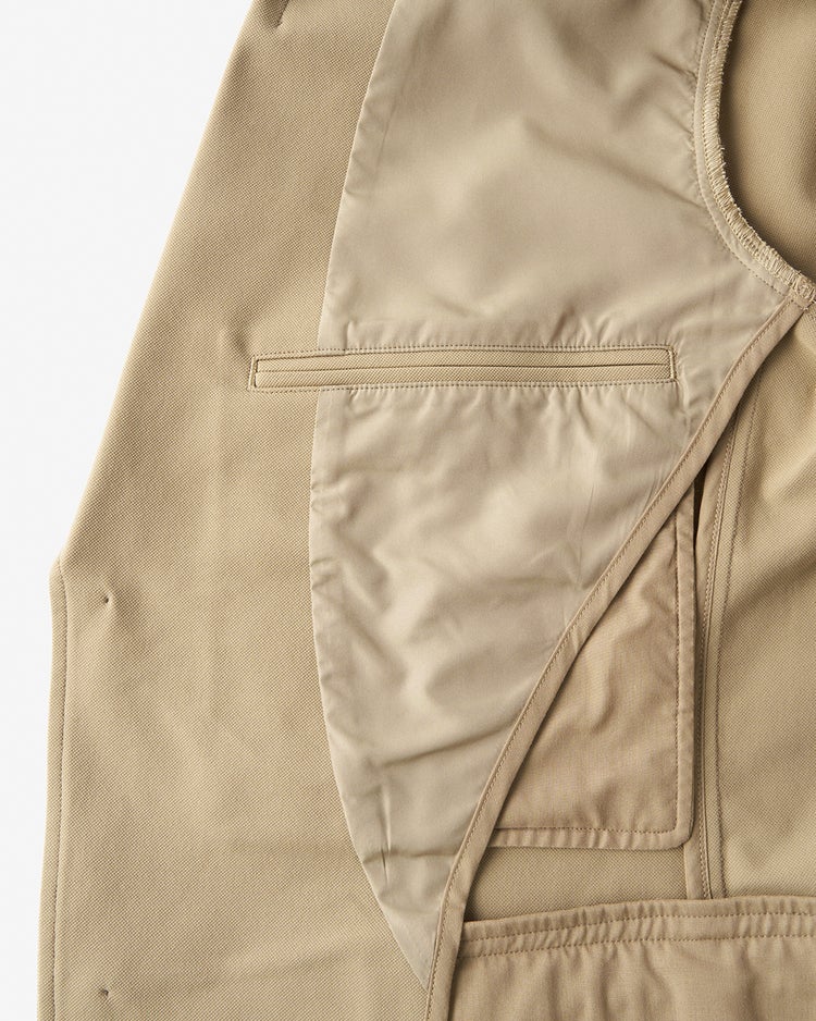 超伸縮T800ジャージ楽ジャケット 詳細画像 ベージュ 4