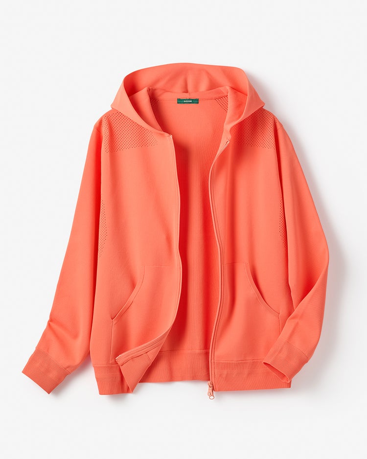 超軽量ストレッチ動きラクゴルフパーカ 詳細画像 サーモン 1