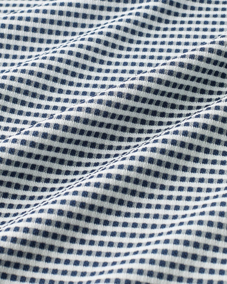 軽量ドライ多機能ゴルフポロ 詳細画像 ネイビー&times;ホワイト 3