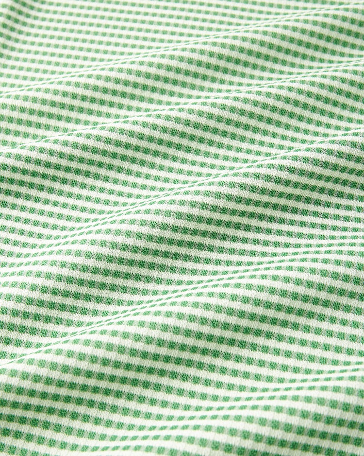 軽量ドライ多機能ゴルフポロ 詳細画像 グリーン&times;ホワイト 4