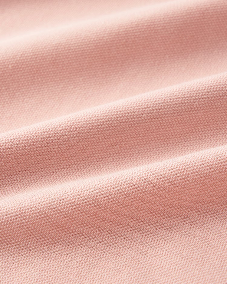 台衿付き速乾ビズポロ長袖 詳細画像 ライトピンク 2