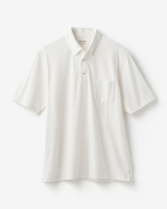 台衿付き速乾ビズポロ半袖