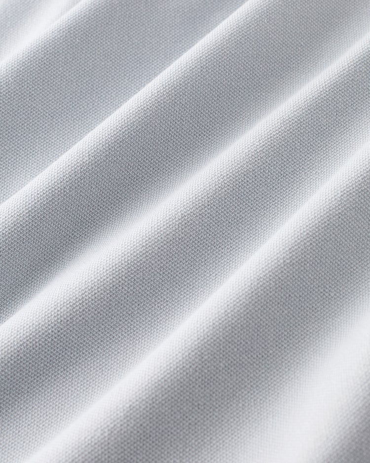 台衿付き速乾ビズポロ半袖 詳細画像 ライトグレー 2