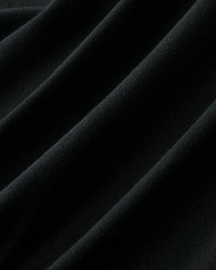 台衿付き速乾ビズポロ半袖 詳細画像 ブラック 2