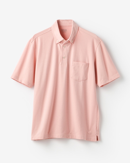 台衿付き速乾ビズポロ半袖