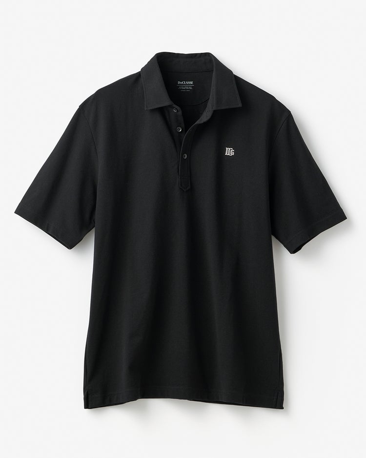 吸汗速乾ゴルフポロ半袖 詳細画像 ブラック 1