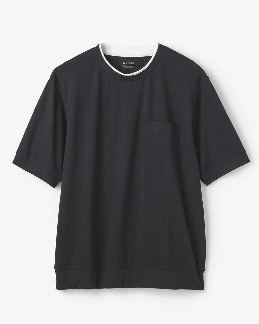 フェイクレイヤードネックドライTシャツ/DoCLASSE