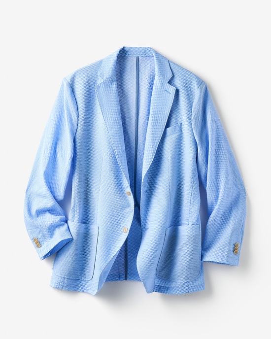 シアサッカードライストレッチジャケット