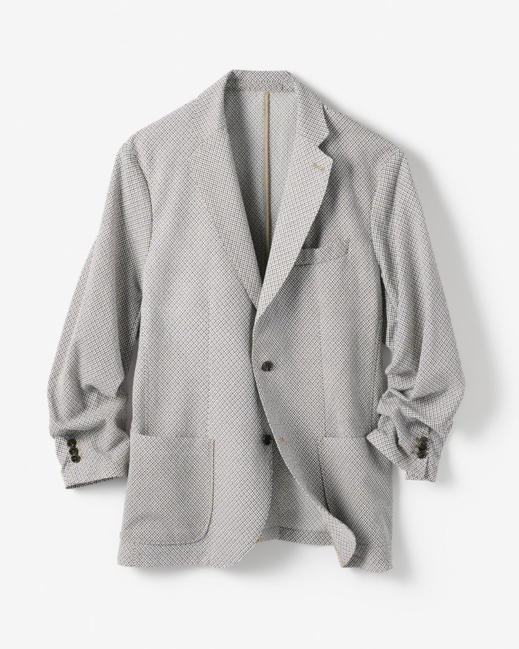 シアサッカードライストレッチジャケット 詳細画像 ネイビー&times;DKオリーブ 1