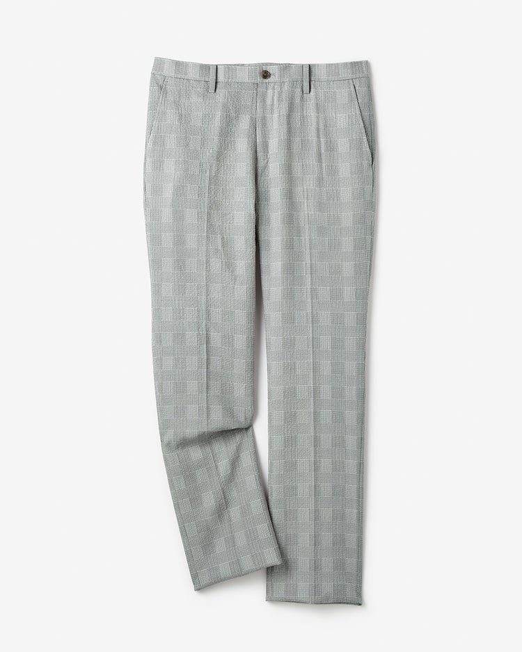 シアサッカードライストレッチパンツ 詳細画像 グレーグレンチェック 1