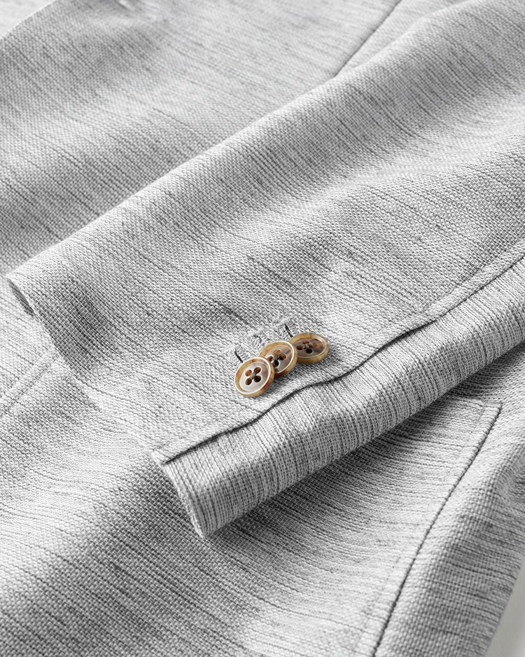 麻混からみ織りドライジャケット 詳細画像 ライトグレー 2