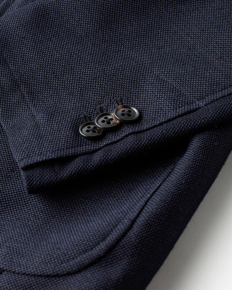 麻混からみ織りドライジャケット 詳細画像 ダークネイビー 2