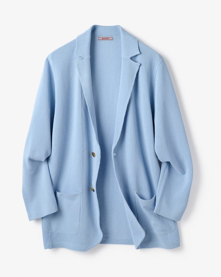 羽織り感覚ドライテーラードジャケット 詳細画像 サックス 1