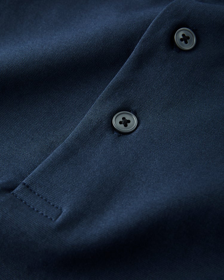 ジャケット専用ドレスポロ長袖 詳細画像 ダークネイビー 2