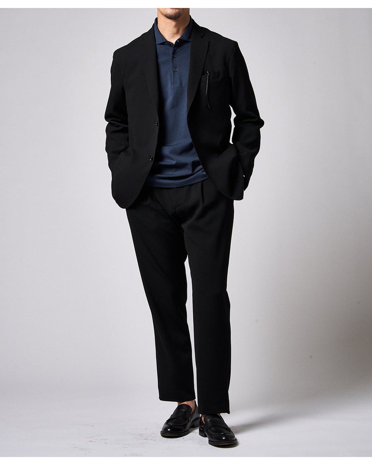 ジャケット専用ドレスポロ長袖 詳細画像 ダークネイビー 3