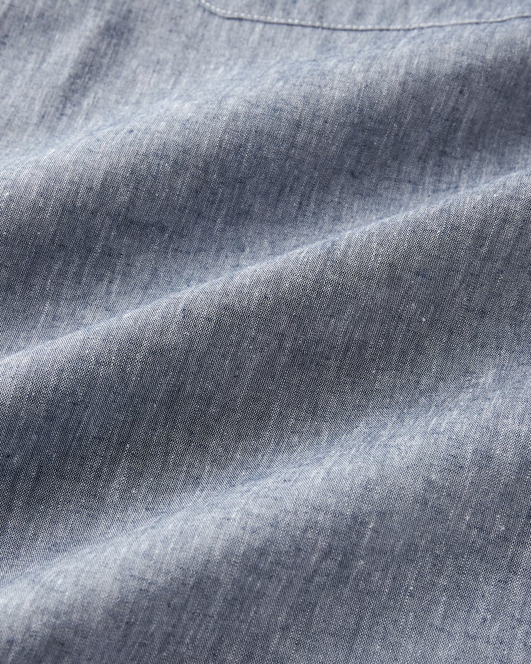 COOLMAXリネン混シャツ長袖 詳細画像 インディゴ 2