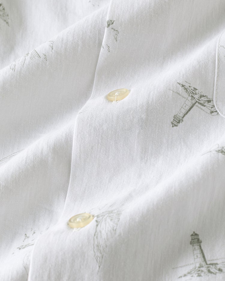 COOLMAXリネン混シャツ半袖 詳細画像 ホワイトパターン 2