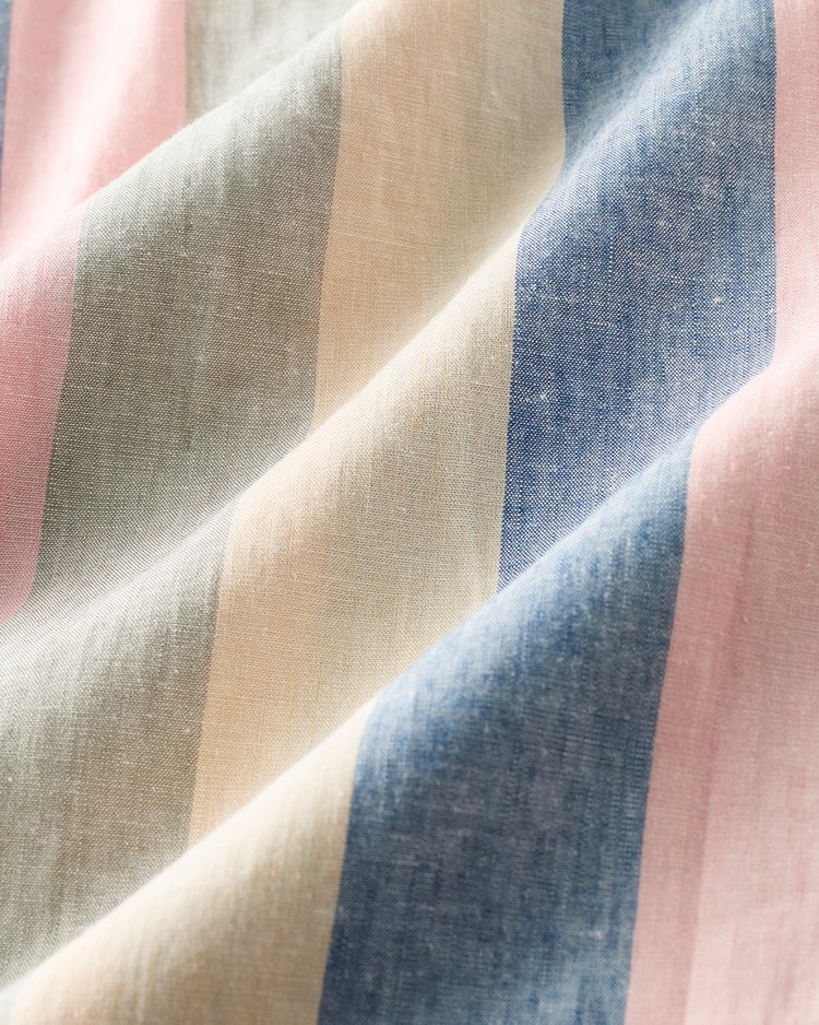 COOLMAXリネン混シャツ半袖 詳細画像 ピンクストライプ 3