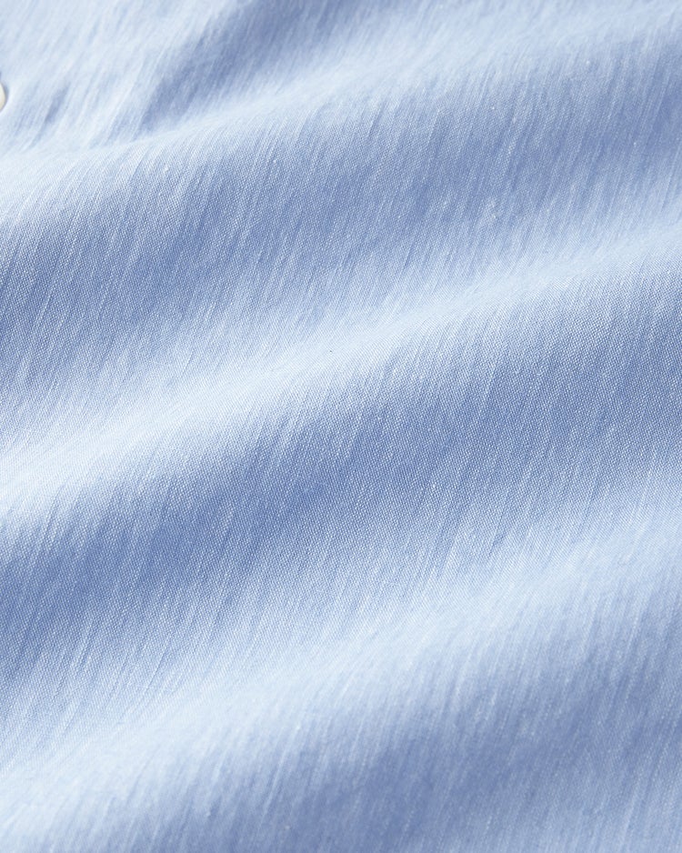 COOLMAXリネン混シャツ半袖 詳細画像 サックス 2