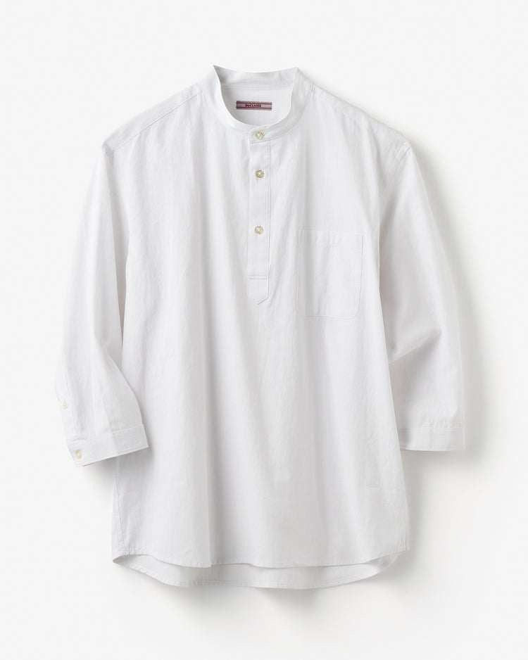 COOLMAXリネン混プルオーバー7分袖 詳細画像 ホワイト 1