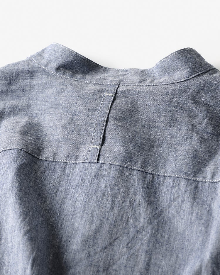 COOLMAXリネン混プルオーバー7分袖 詳細画像 インディゴ 2