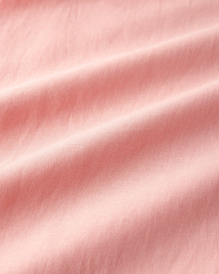 コットンリネン混ウォッシュ加工シャツ7分袖 詳細画像 ピンク 3