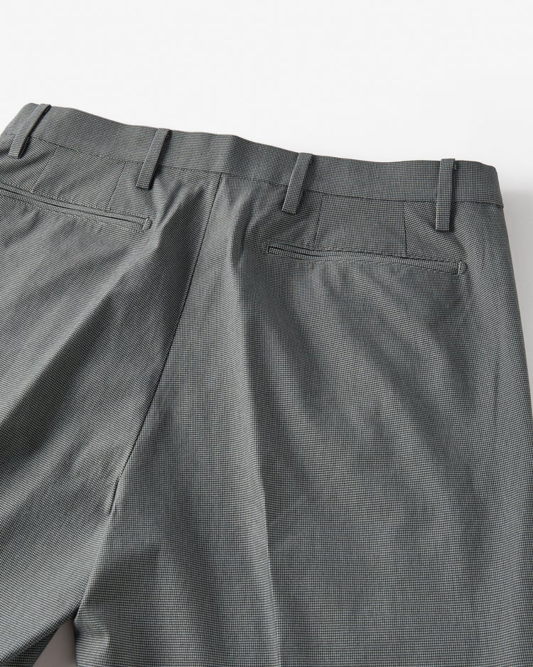 Doアイステックス調節可能ワンタックパンツ 詳細画像 チャコール千鳥 4