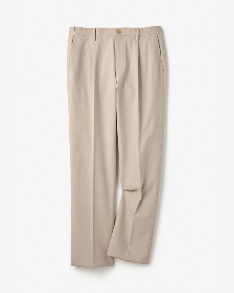 Doアイステックス調節可能ワンタックパンツ 詳細画像 ベージュ 1