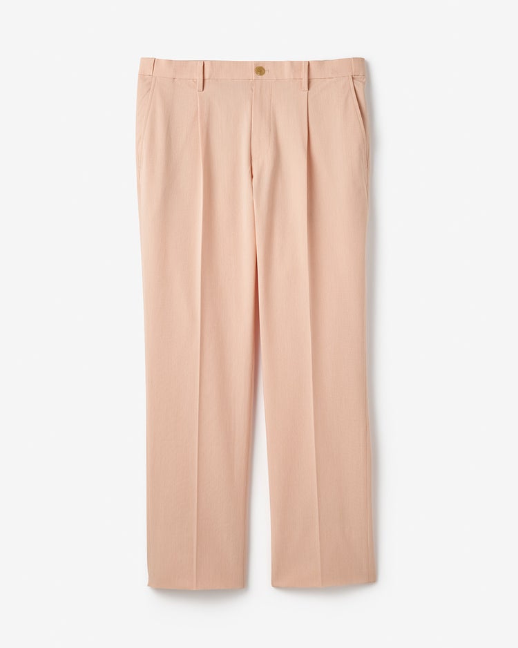 Doアイステックス調節可能ワンタックパンツ 詳細画像 オレンジストライプ 2