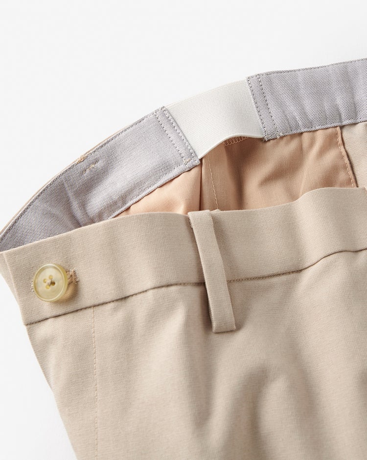 Doアイステックス調節可能ノータックパンツ 詳細画像 ベージュ 3